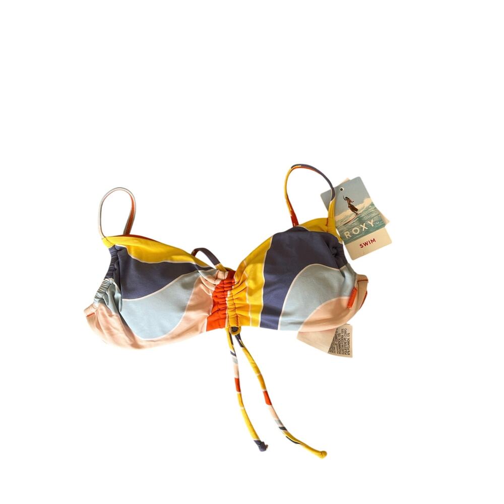 Roxy Palm Cruz Bralette Bikini Top in Orange, size M, NWT - Picture 4 of 8